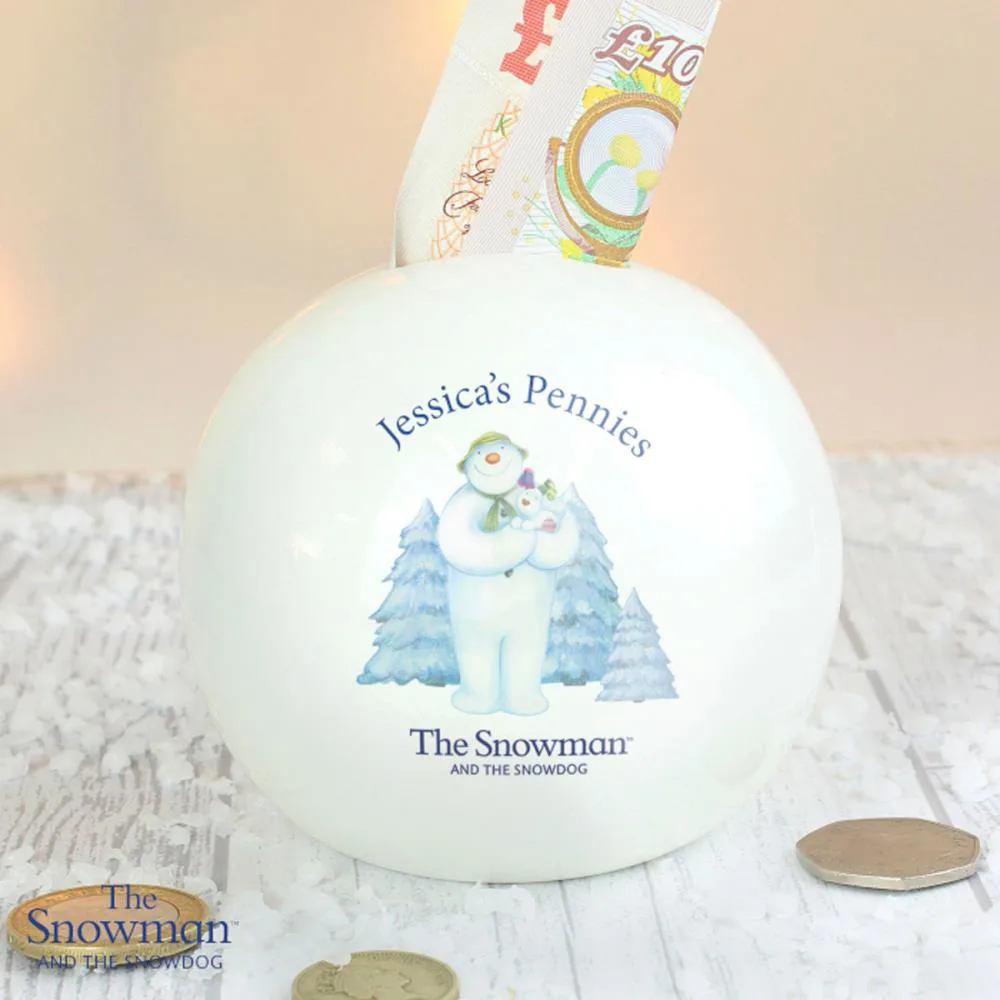 Personalised The Snowman & The Snowdog Money Box Extra Image 3