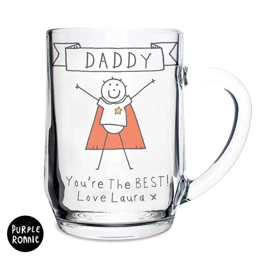 Personalised Purple Ronnie Super Hero Tankard Extra Image 1