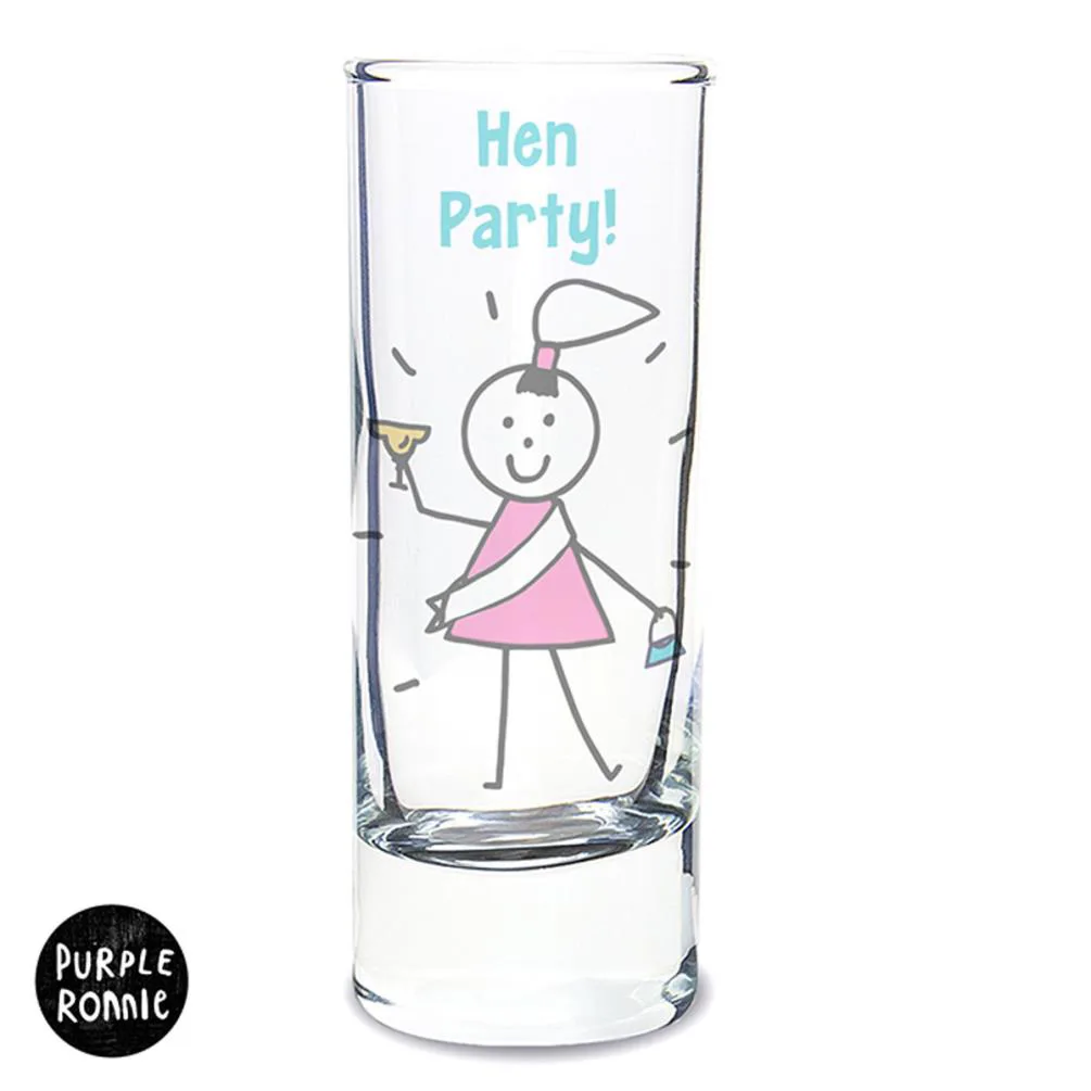 Personalised Purple Ronnie Shot Glasses Pack of 10 Extra Image 2