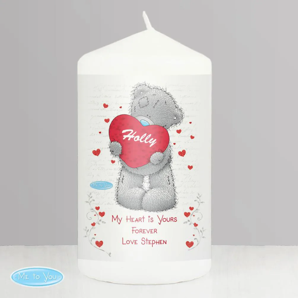 Personalised Me to You Bear Love Heart Candle Extra Image 1