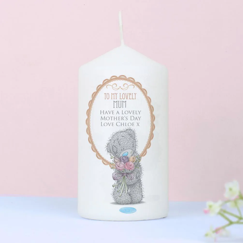 Personalised Me To You Bear Flowers Candle Extra Image 1