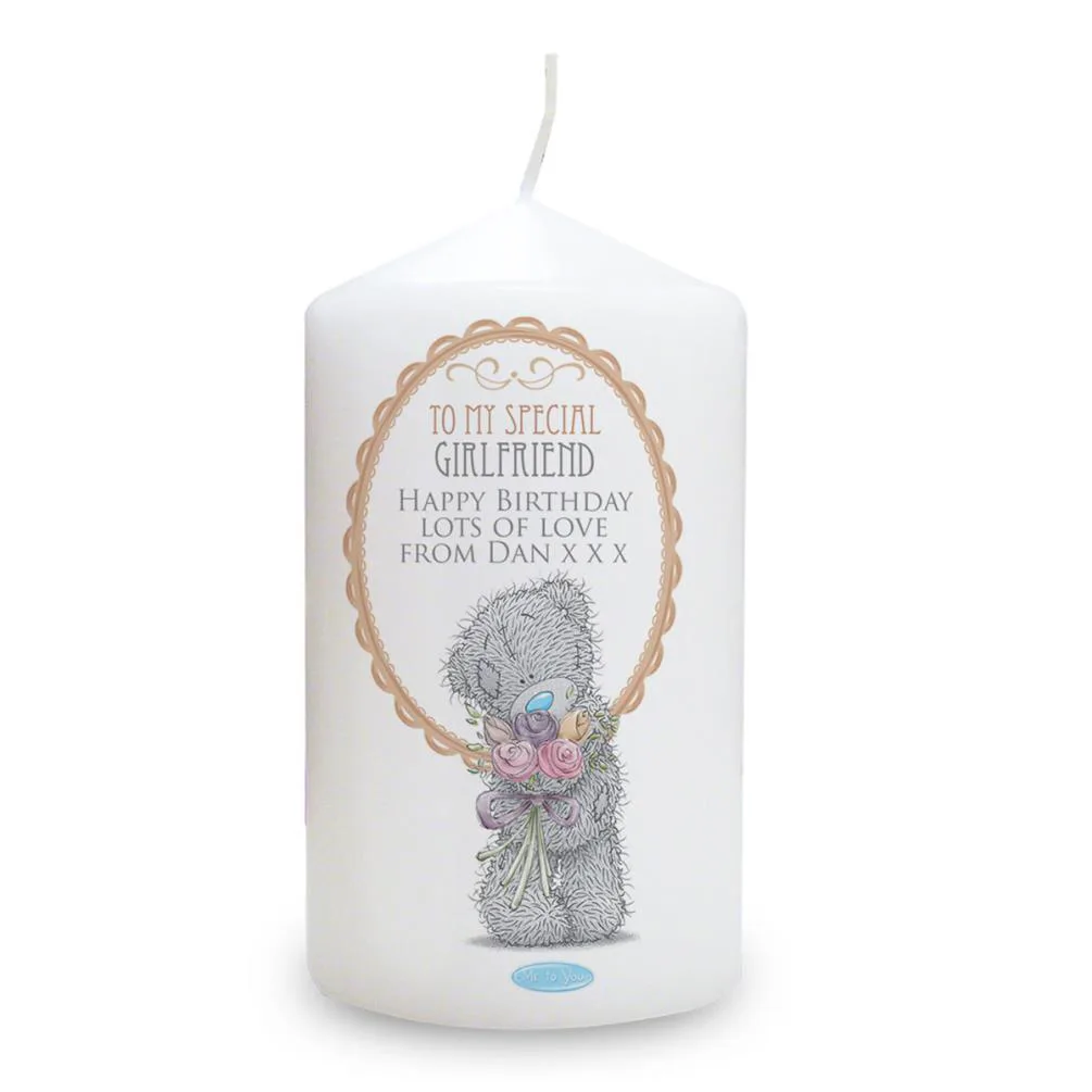Personalised Me To You Bear Flowers Candle Extra Image 2
