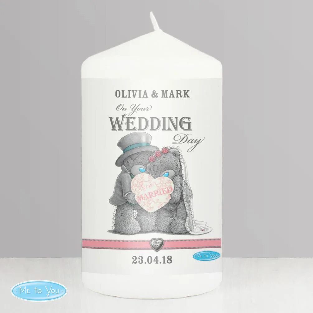 Personalised Me to You Bear Wedding Couple Candle Extra Image 1