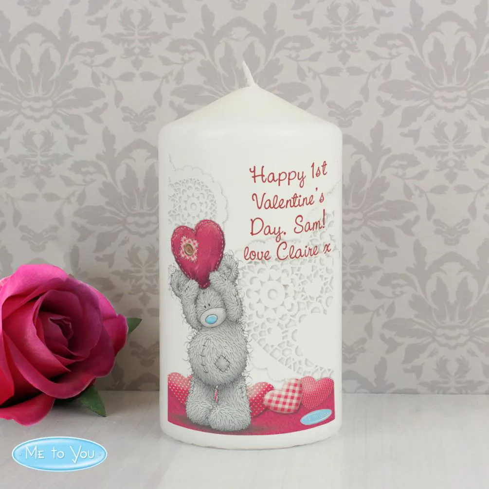 Personalised Me to You Bear Heart Candle Extra Image 1