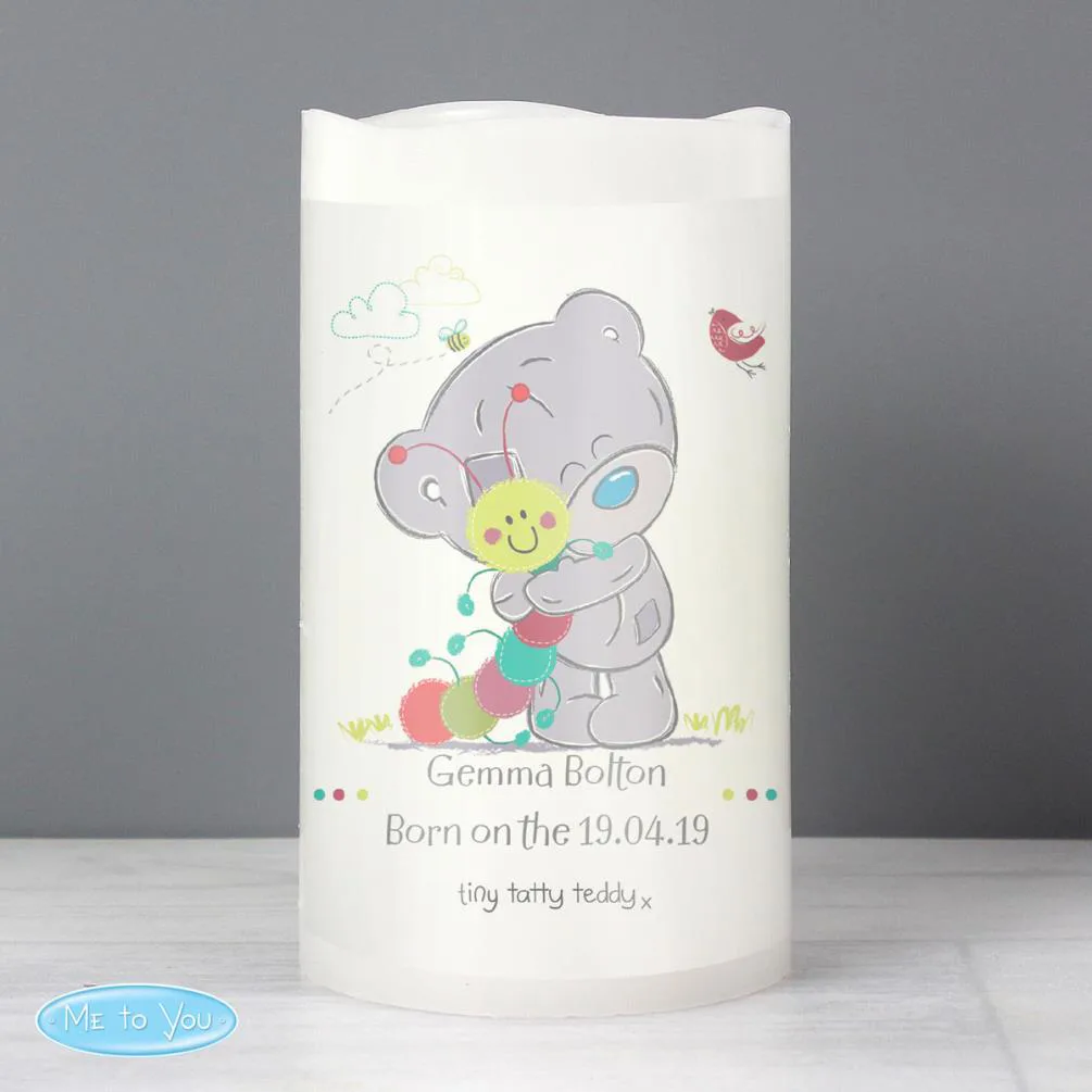 Personalised Tiny Tatty Teddy Cuddle Bug LED Candle Extra Image 2