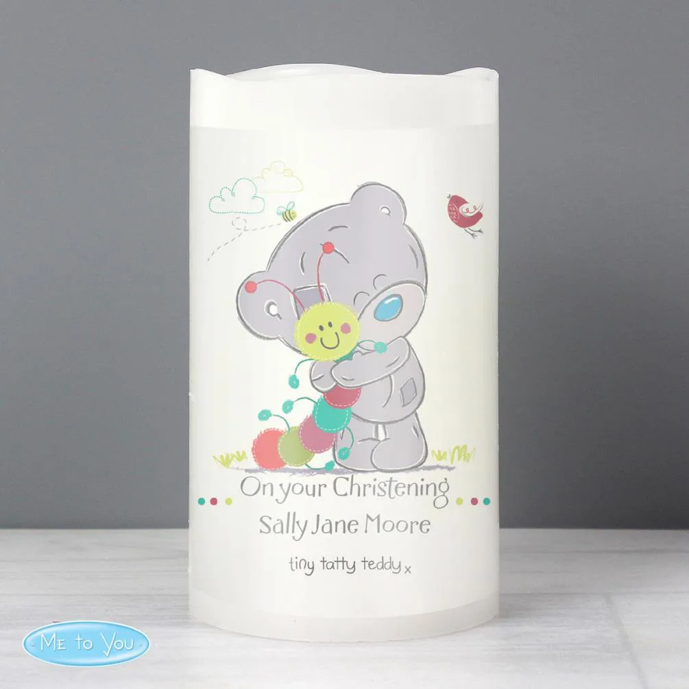 Personalised Tiny Tatty Teddy Cuddle Bug LED Candle Extra Image 3