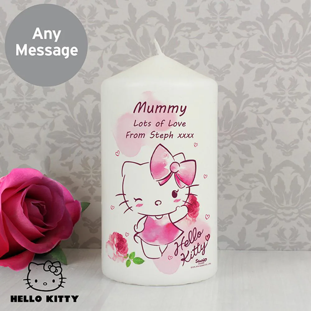 Personalised Hello Kitty Pink Blush Candle Extra Image 3