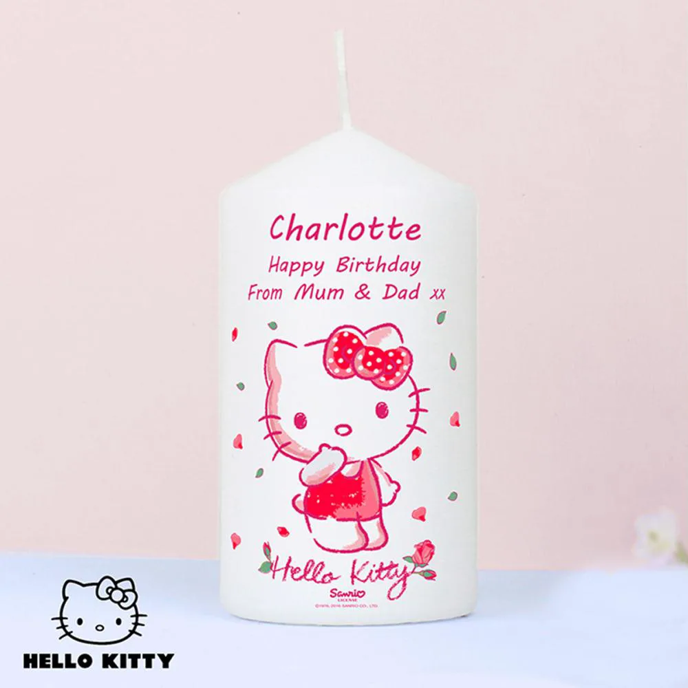 Personalised Hello Kitty Cherry Bloom Candle Extra Image 1