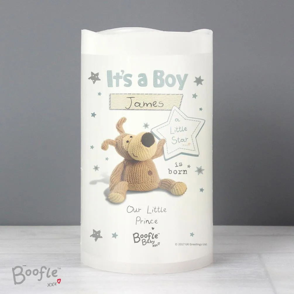 Personalised Boofle Its a Boy Nightlight LED Candle Extra Image 3