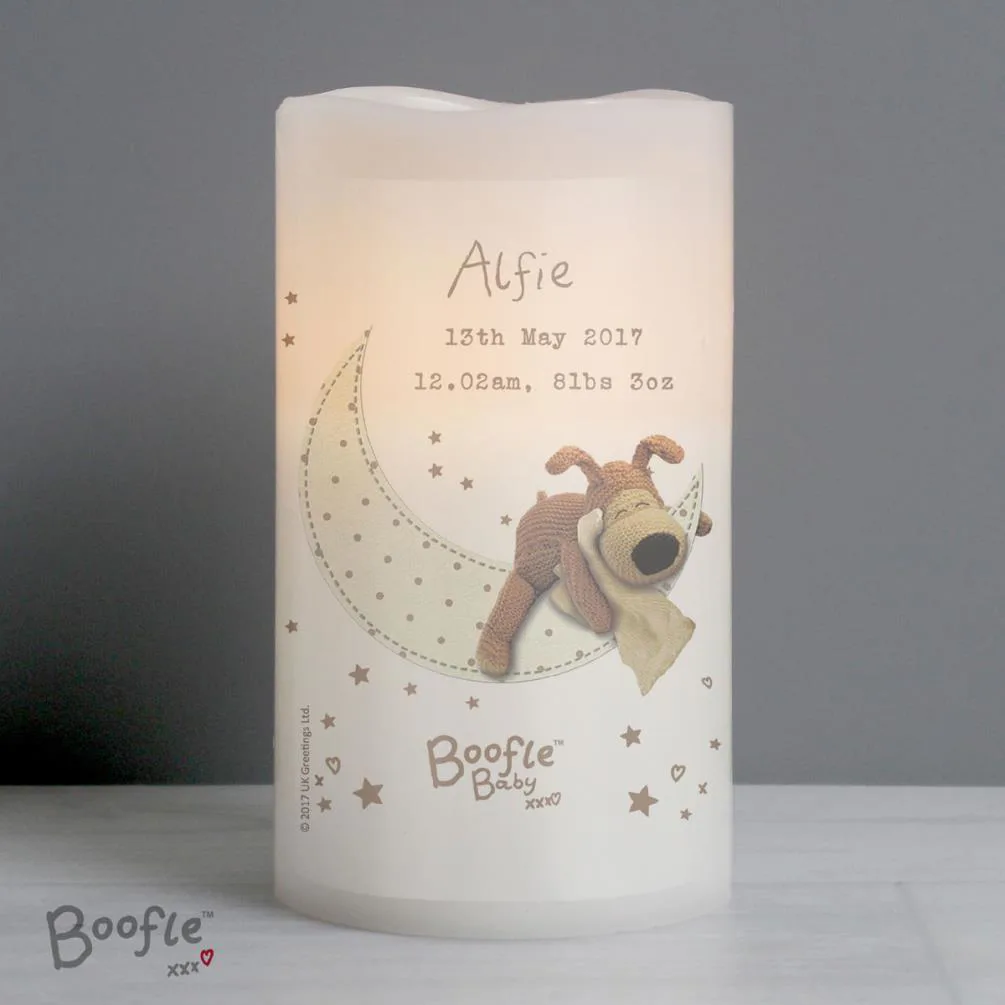 Personalised Boofle Baby Nightlight LED Candle Extra Image 3