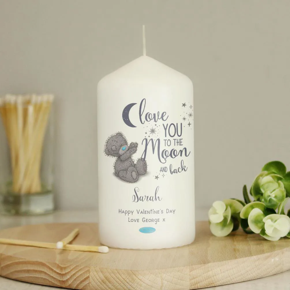 Personalised Love You to the Moon & Back Me to You Pillar Candle Extra Image 3