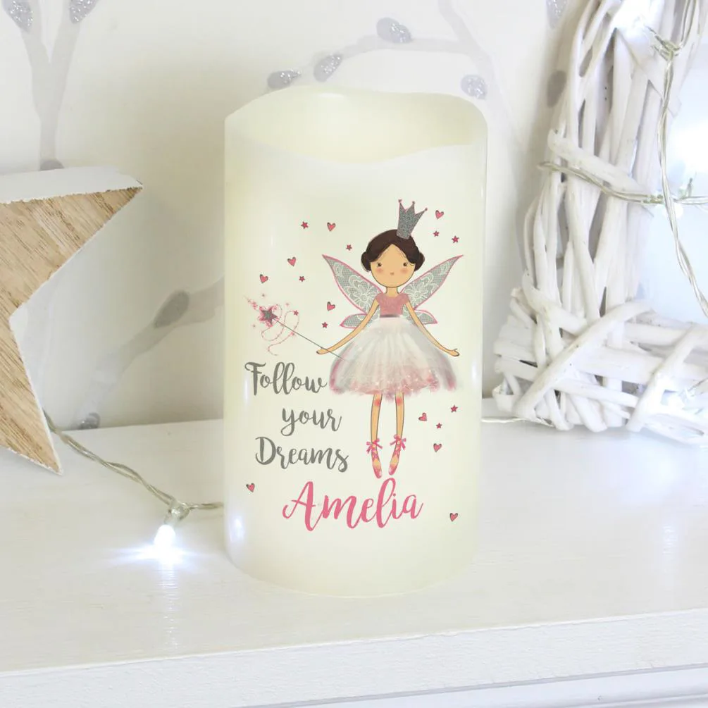 Personalised Fairy Princess Nightlight LED Candle Extra Image 3