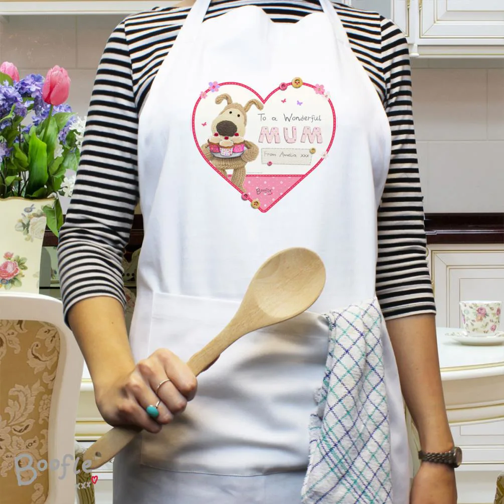 Personalised Boofle Flowers Apron Extra Image 1