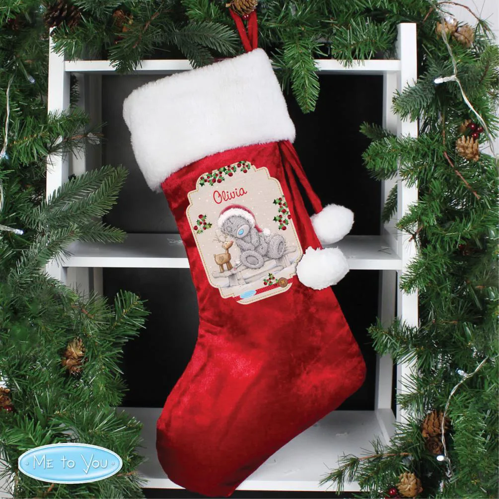 Personalised Me to You Reindeer Luxury Stocking Extra Image 2