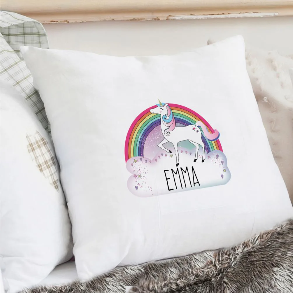 Personalised Unicorn Cream Cushion Cover Extra Image 3