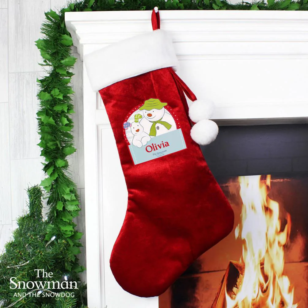 Personalised The Snowman & The Snowdog Luxury Stocking Extra Image 1