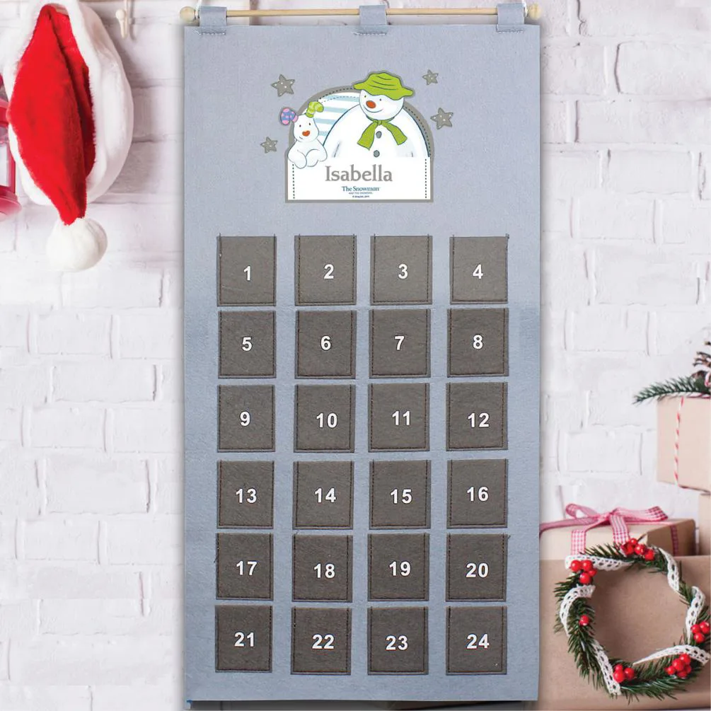 Personalised The Snowman Advent Calendar Extra Image 1