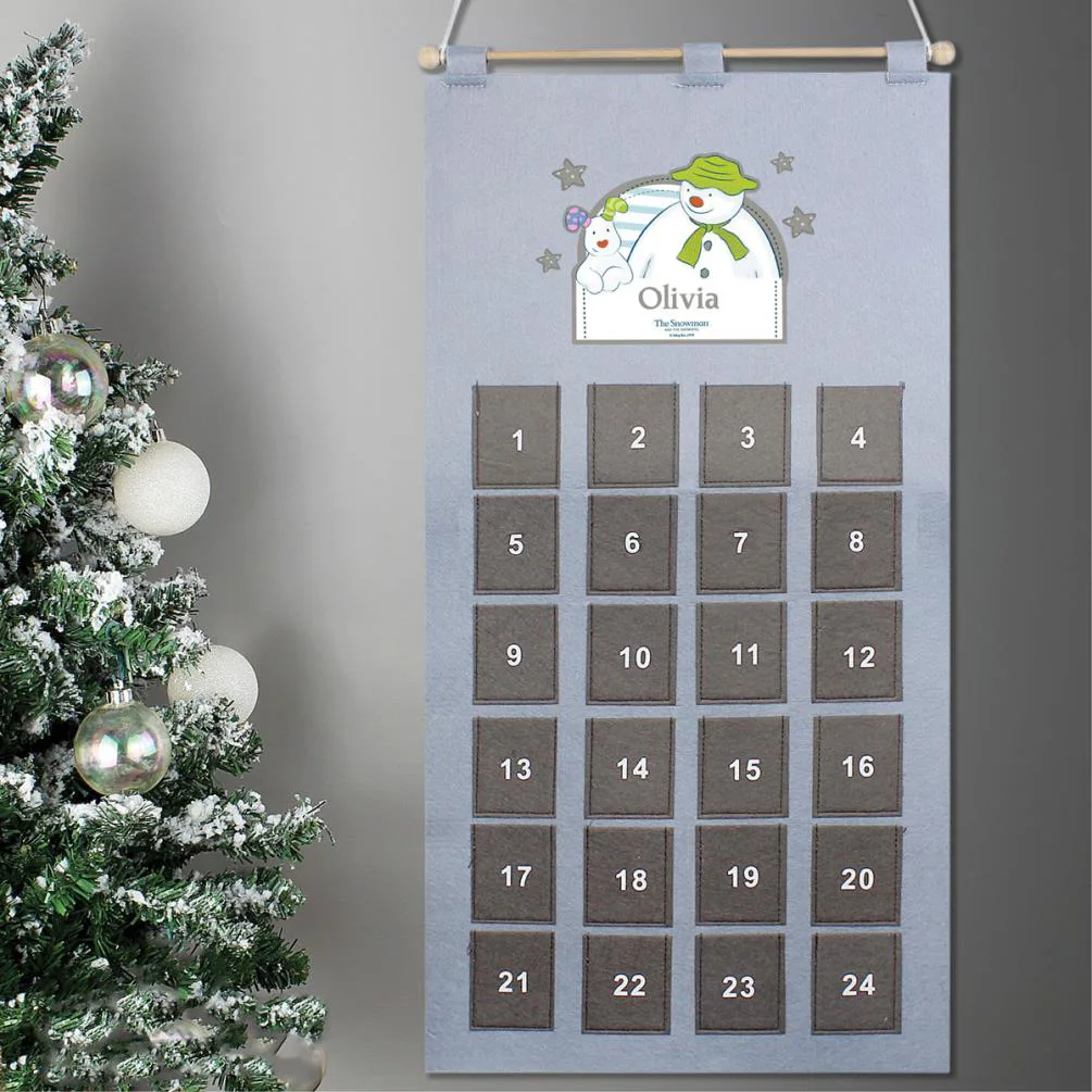 Personalised The Snowman Advent Calendar Extra Image 2