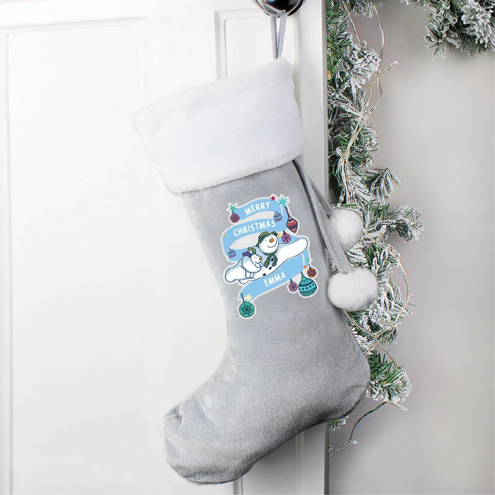 Personalised The Snowman & The Snowdog Luxury Stocking Extra Image 1