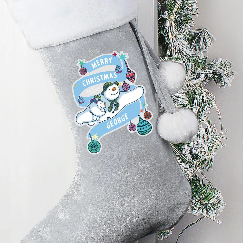 Personalised The Snowman & The Snowdog Luxury Stocking Extra Image 2