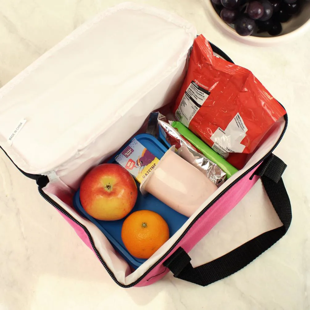 Personalised Dinosaur Pink Lunch Bag Extra Image 1