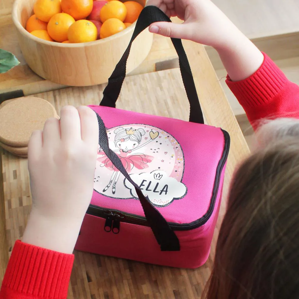 Personalised Fairy Pink Lunch Bag Extra Image 2