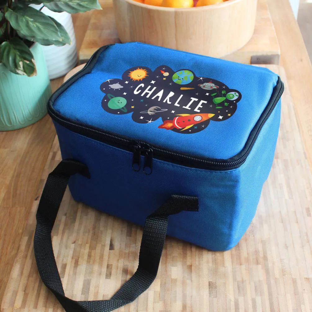 Personalised Space Blue Lunch Bag Extra Image 1