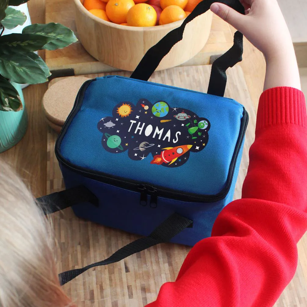 Personalised Space Blue Lunch Bag Extra Image 2