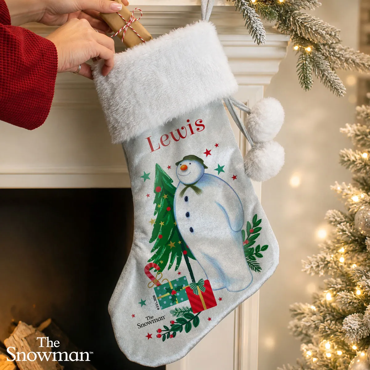 Personalised The Snowman Christmas Wishes Stocking Extra Image 2
