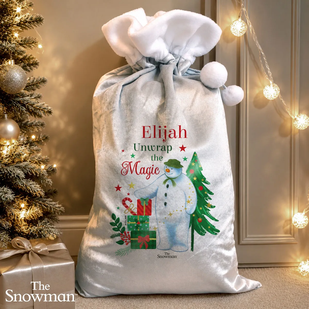Personalised The Snowman Christmas Wishes Sack Extra Image 1