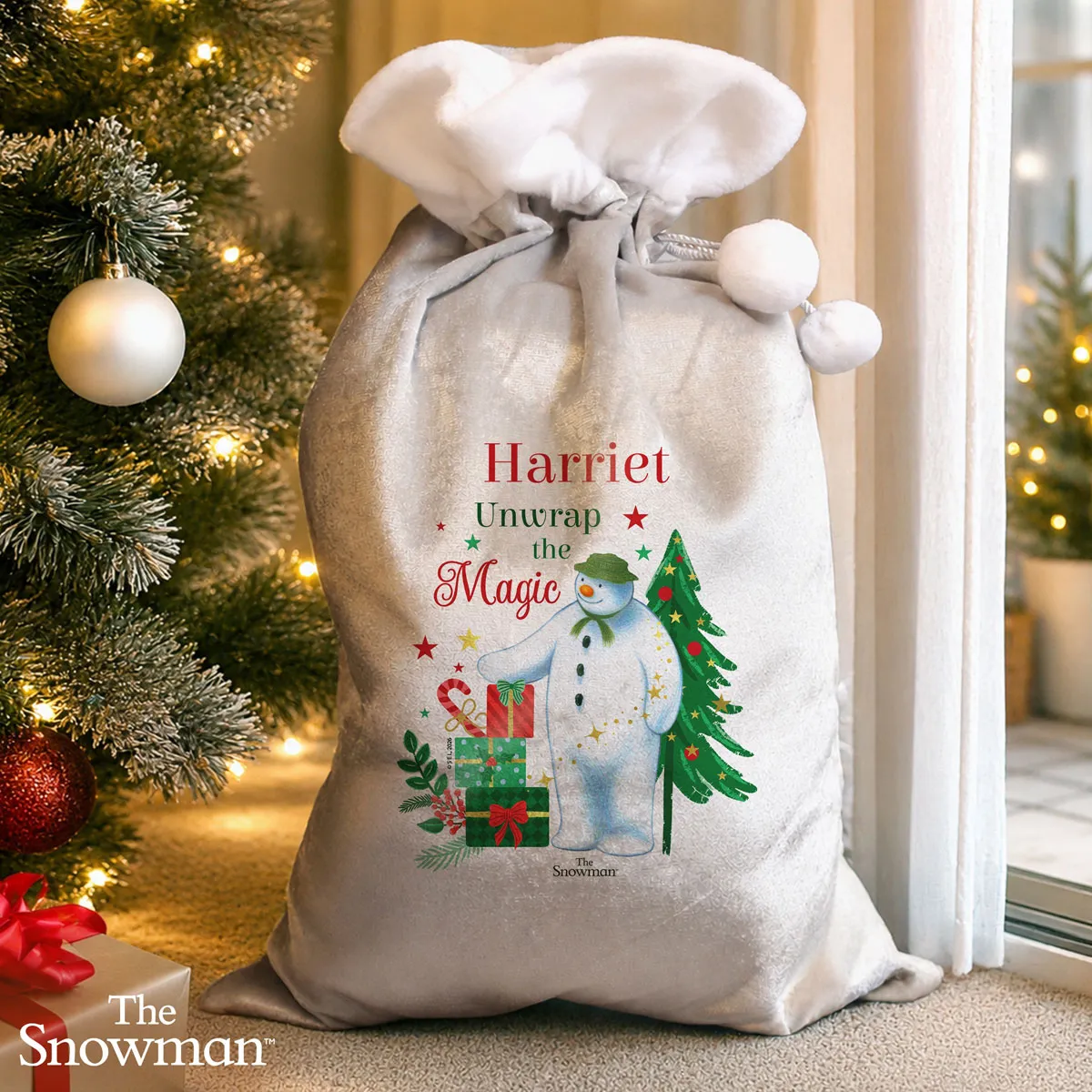 Personalised The Snowman Christmas Wishes Sack Extra Image 2
