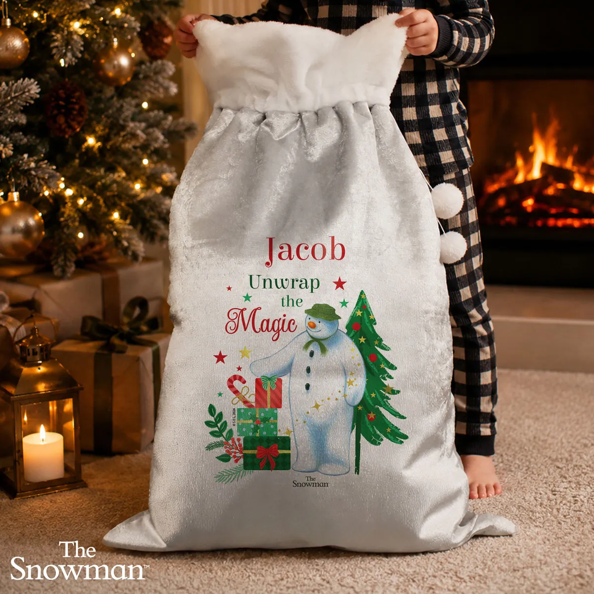 Personalised The Snowman Christmas Wishes Sack Extra Image 3