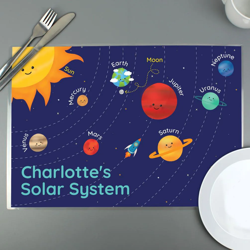 Personalised Solar Space System Placemat Extra Image 1