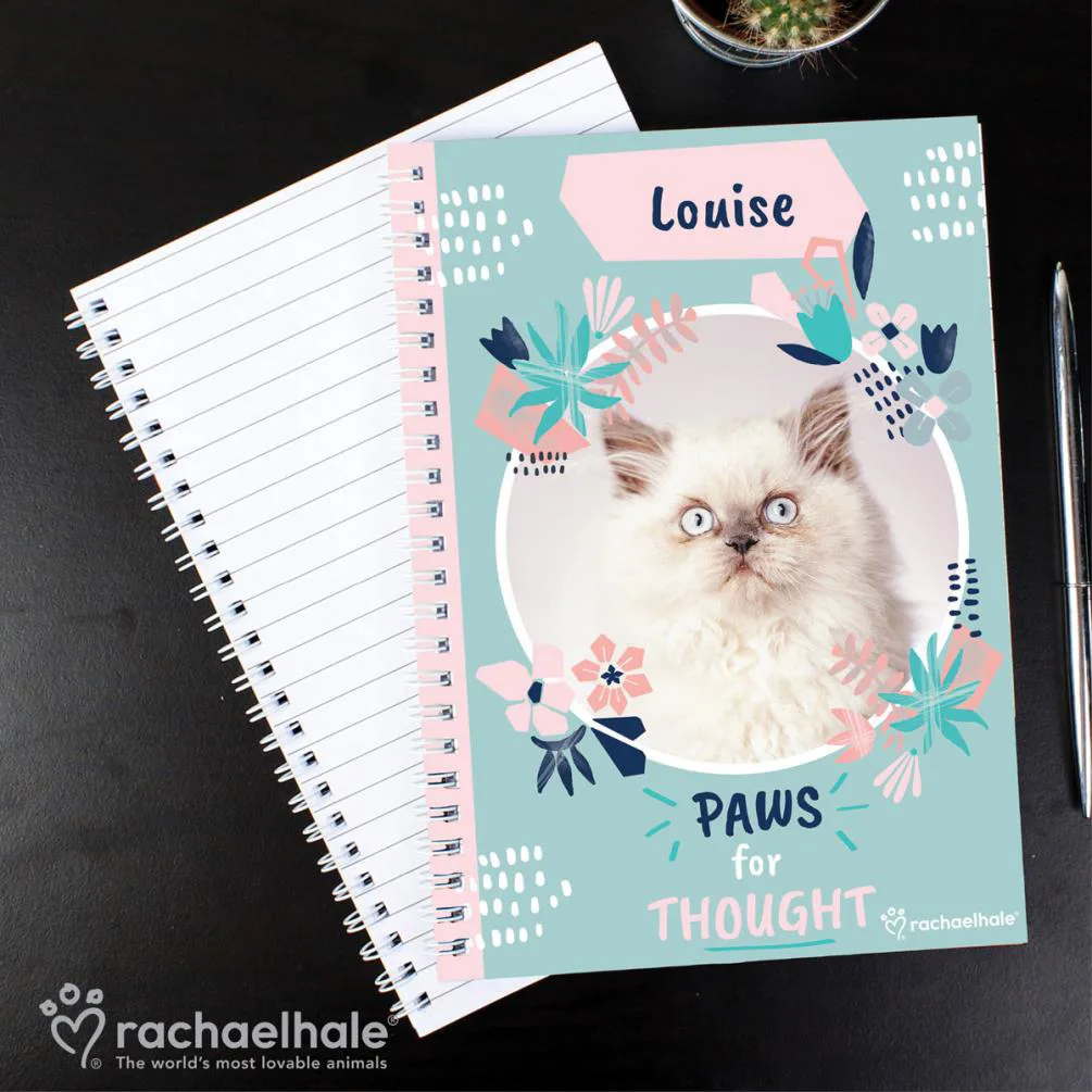 Personalised Rachael Hale Paws for Thought Cat A5 Notebook Extra Image 1