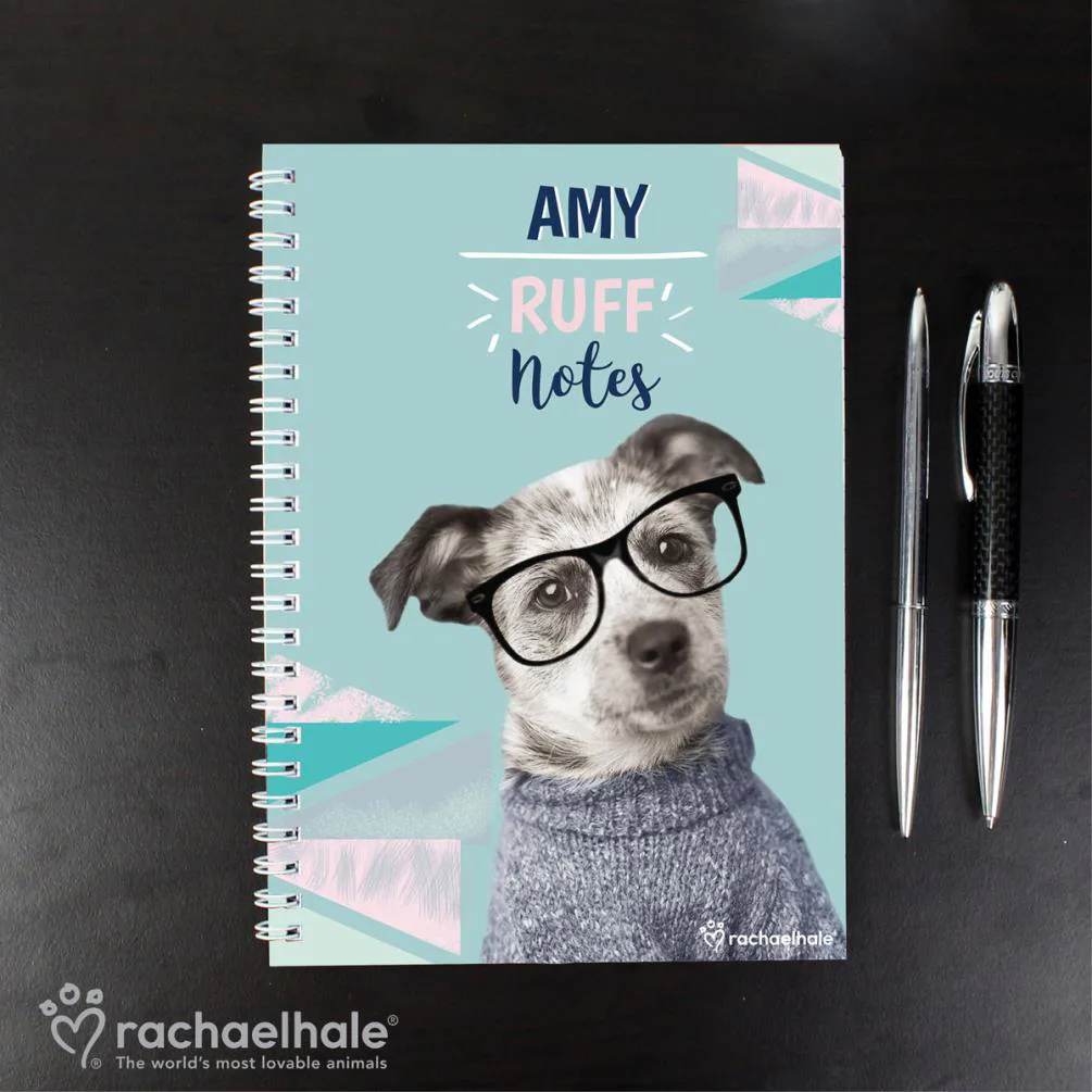 Personalised Rachael Hale Ruff Notes Dog A5 Notebook Extra Image 2