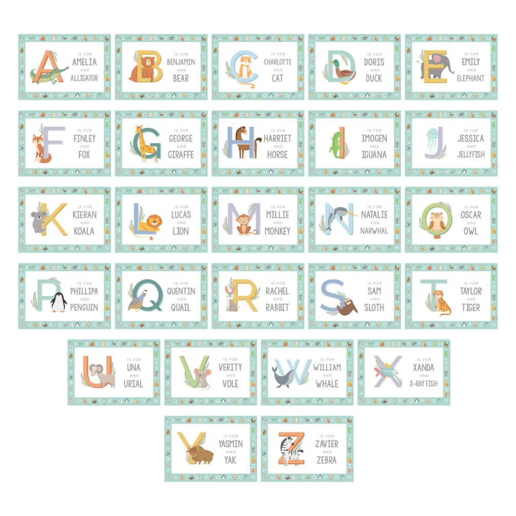 Personalised Animal Alphabet Placemat Extra Image 3