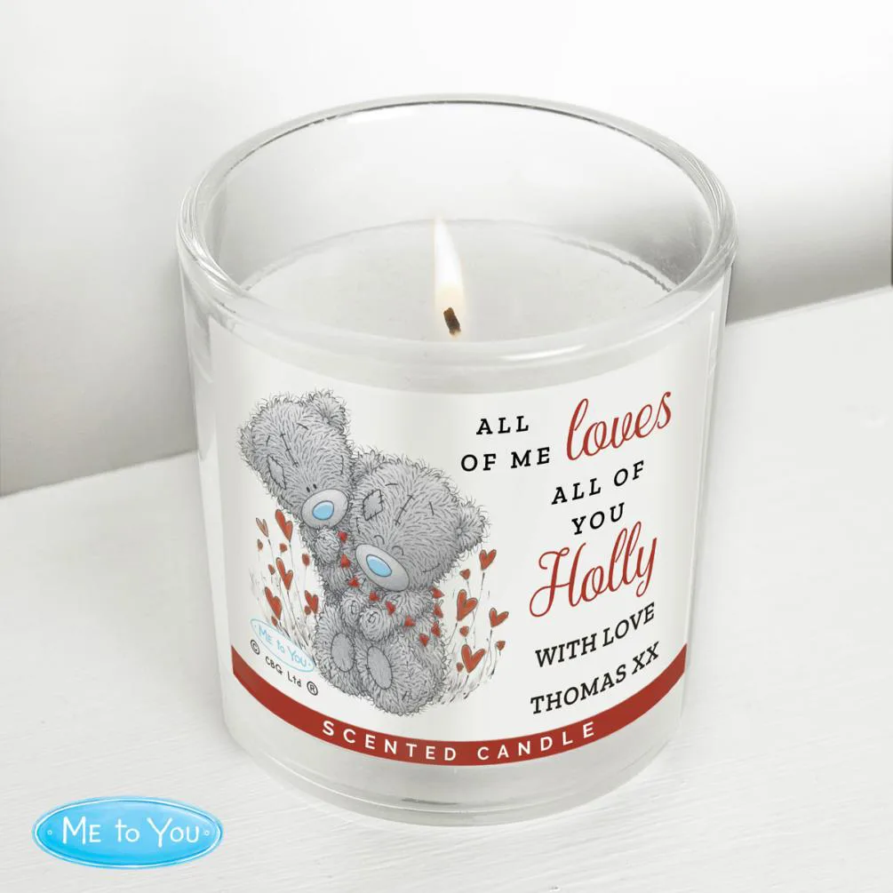 Personalised All My Love Me to You Bear Scented Jar Candle Extra Image 2