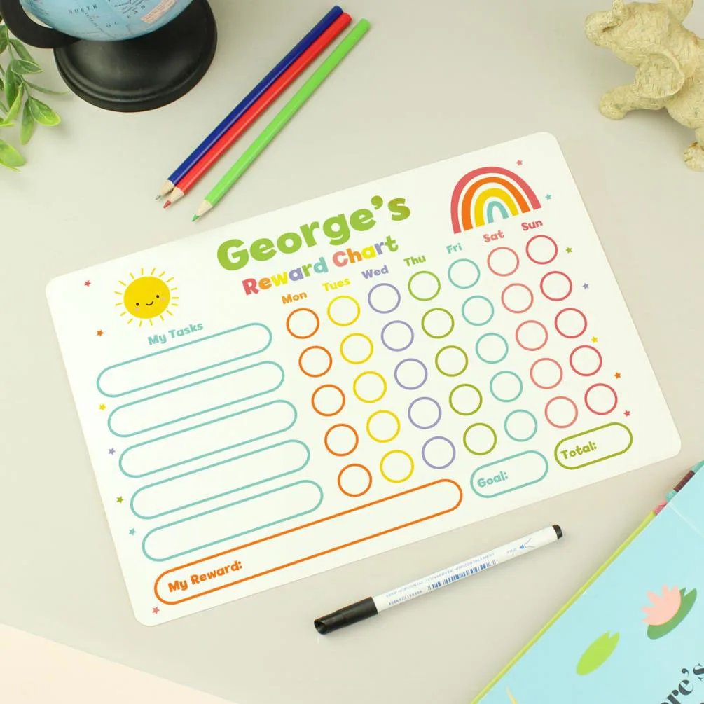 Personalised Rewards Chart & Dry Wipe Pen Extra Image 3