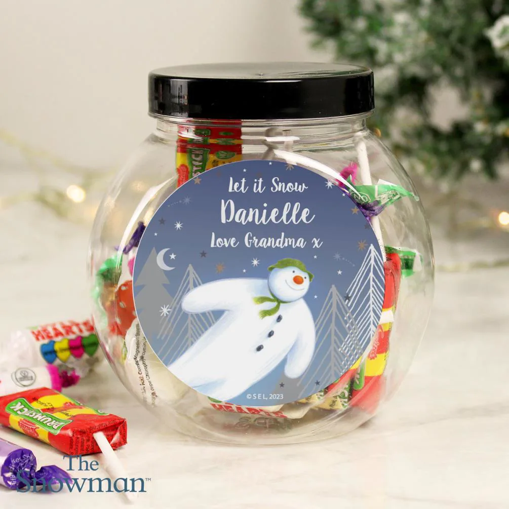 Personalised The Snowman Magical Adventure Sweet Jar Extra Image 1
