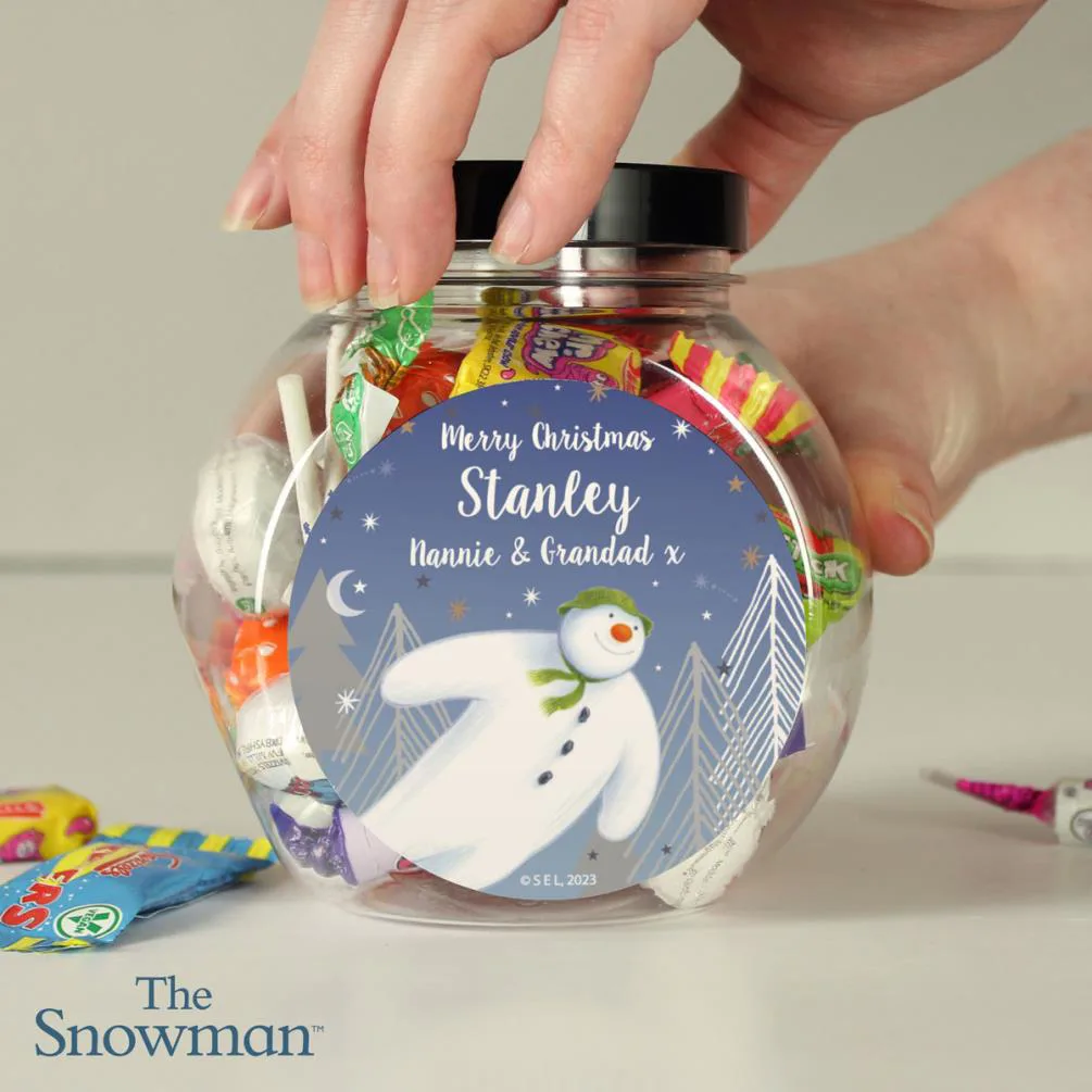 Personalised The Snowman Magical Adventure Sweet Jar Extra Image 2