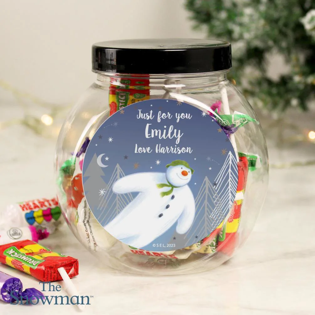 Personalised The Snowman Magical Adventure Sweet Jar Extra Image 3