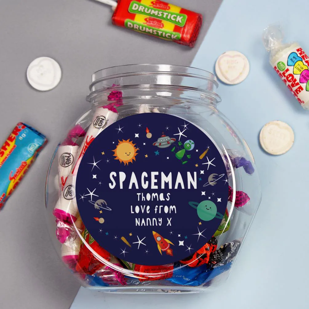 Personalised Space Sweet Jar Extra Image 2