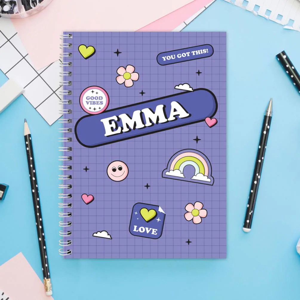Personalised Good Vibes A5 Notebook Extra Image 1