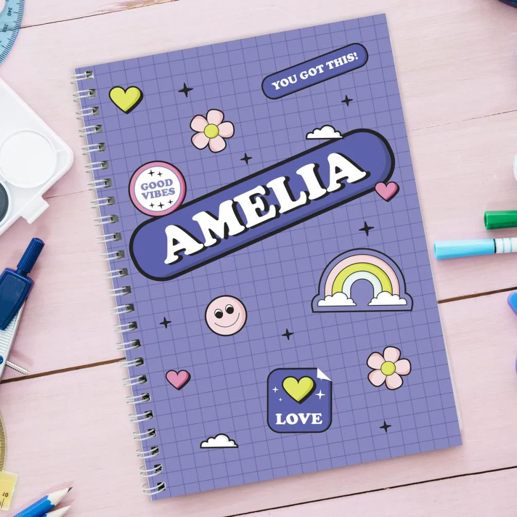 Personalised Good Vibes A5 Notebook Extra Image 2