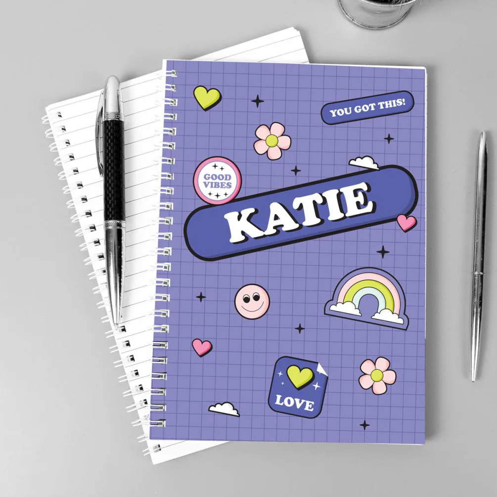 Personalised Good Vibes A5 Notebook Extra Image 3