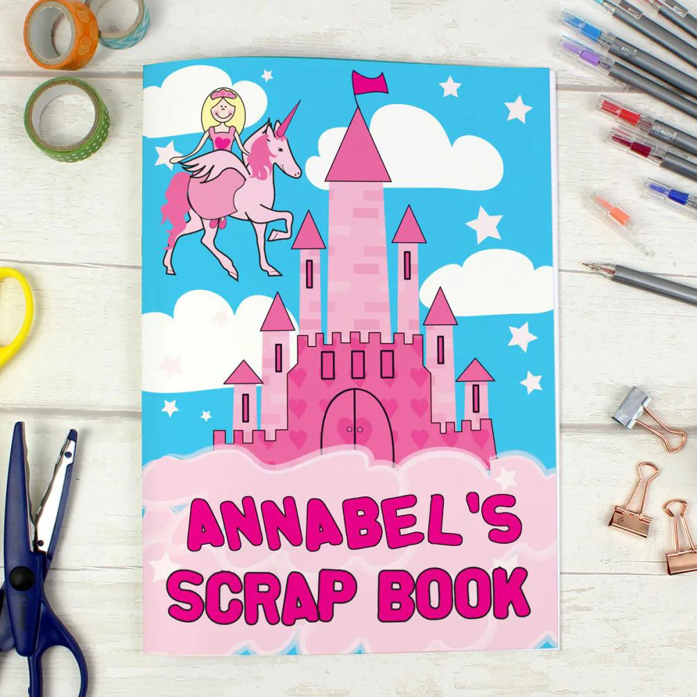 Personalised Princess & Unicorn A4 Scrapbook Extra Image 2