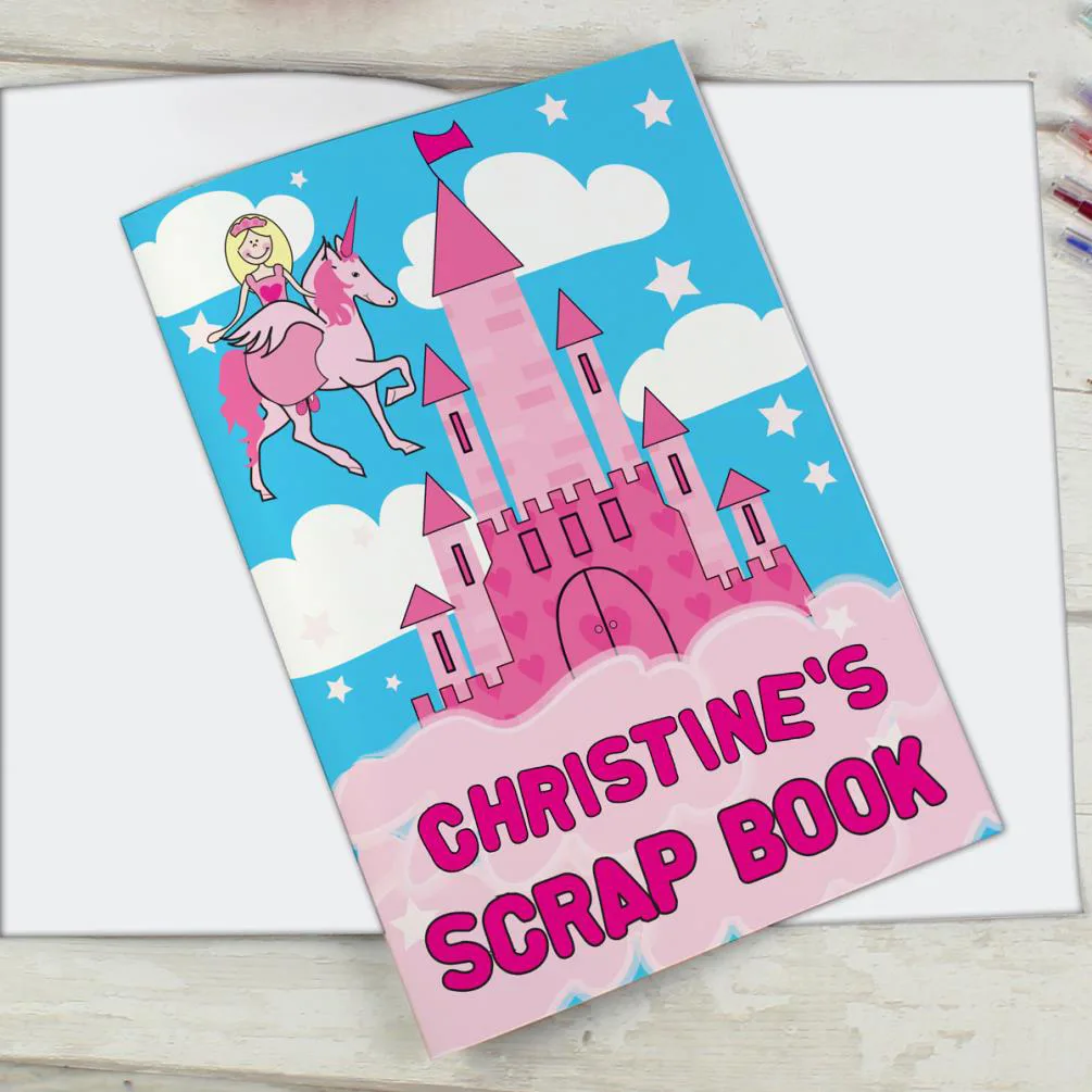Personalised Princess & Unicorn A4 Scrapbook Extra Image 3