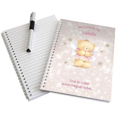 Personalised Forever Friends Christmas Angel Notebook Extra Image 1