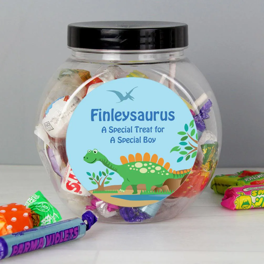 Personalised Dinosaur Sweets Jar Extra Image 2
