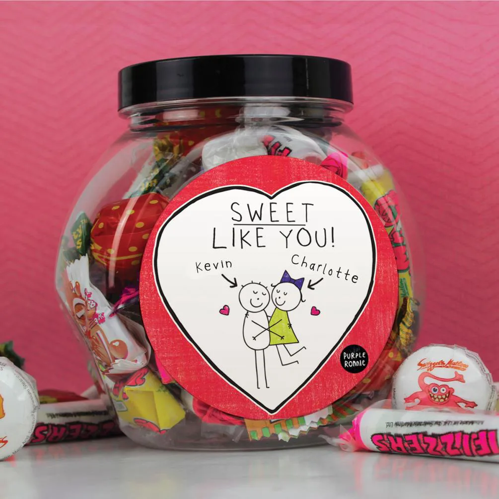 Personalised Purple Ronnie Sweet Like You 250g Sweet Jar Extra Image 1